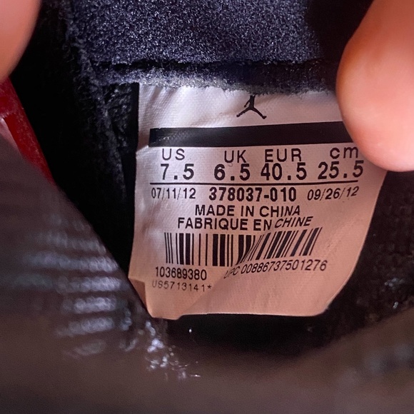 🔥💯Nike Air Jordan 11 Retro Bred Mens Size 7.5 - Picture 9 of 9